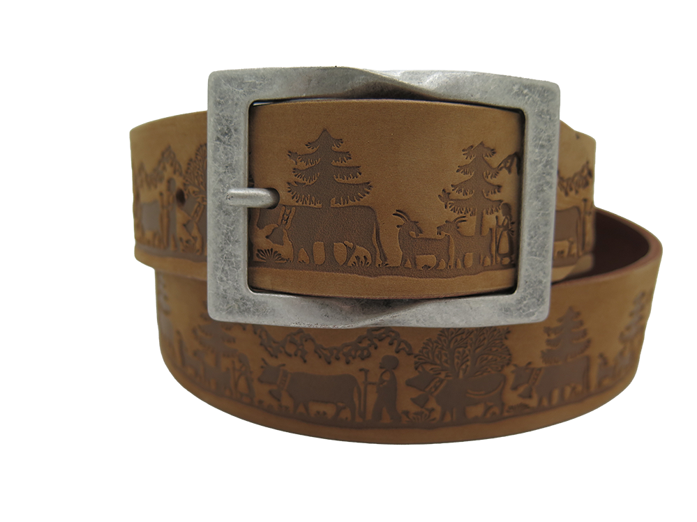 Ledergurt Branding Alpsommer 40mm (11065/72-40)